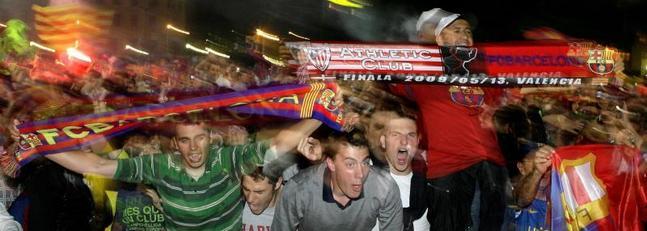 La afici�n azulgrana sonr�e la �ltima