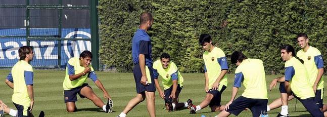 La expedici�n barcelonista ya est� instalada en Inglaterra