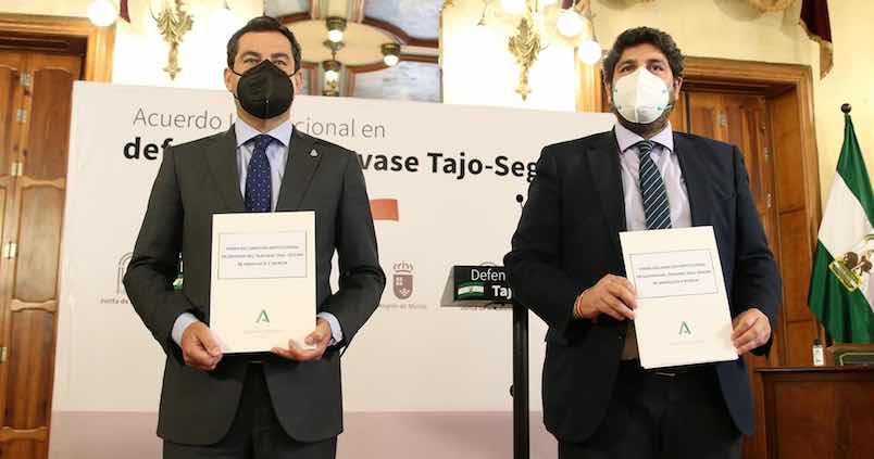 Andalucía y Murcia defienden unidas el trasvase Tajo-Segura, clave para la agricultura almeriense