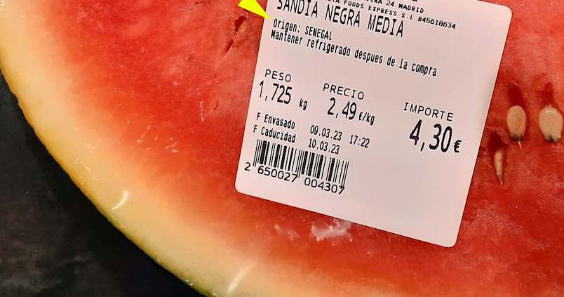 Advierten de etiquetado «engañoso» en melón y sandía de Brasil y Senegal