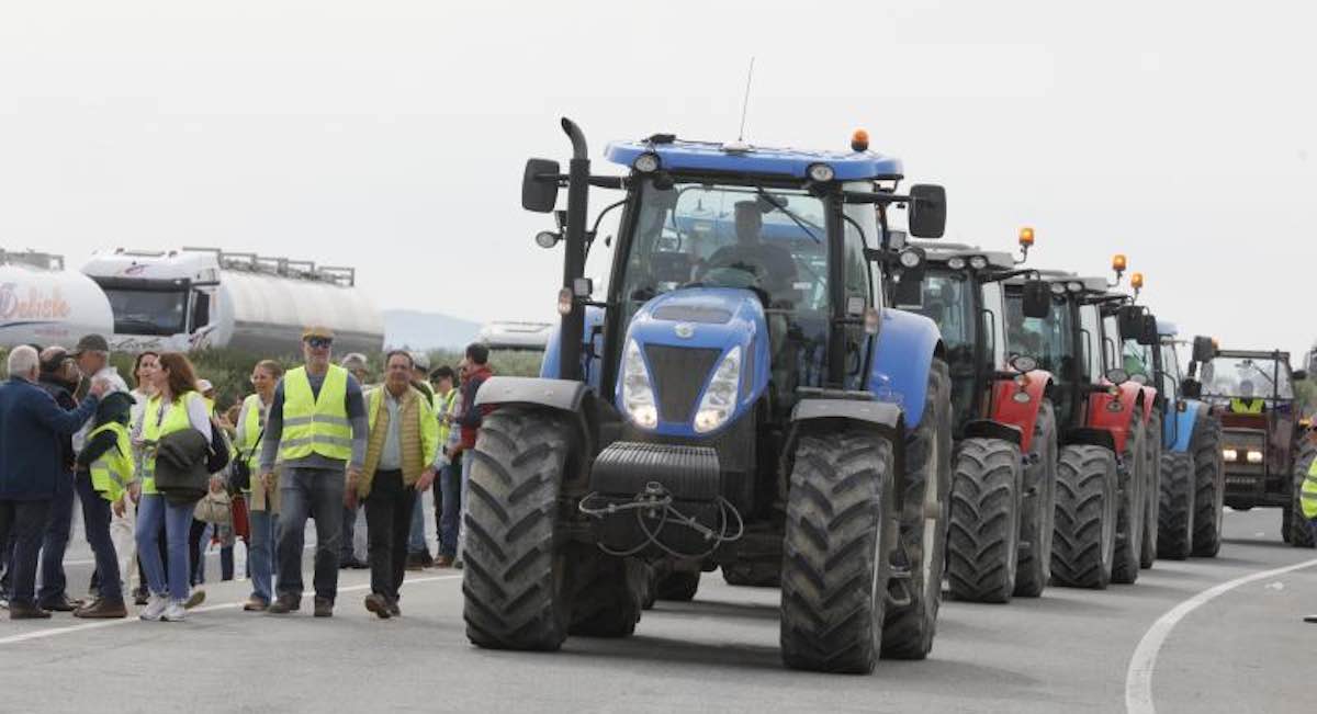 Miles de agricultores y centenares de tractores entran este martes en Sevilla: estas son las vías más afectadas