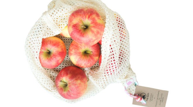 Bolsa algodon rejillas compra zero waste