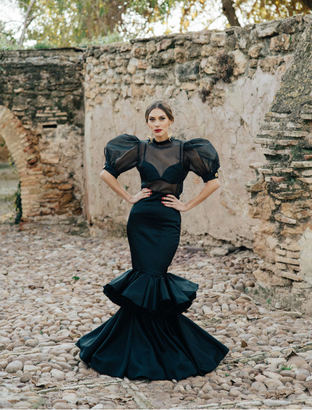 Falda flamenca niña modelo fiona lunares