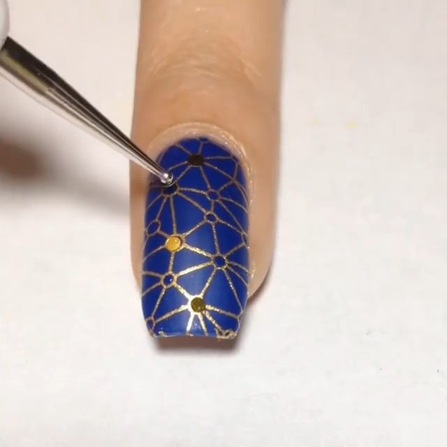manicura azul