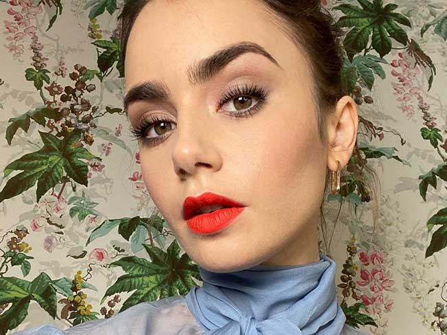 Cómo conseguir las cejas perfectas de Lily Collins en «Emily in Paris»