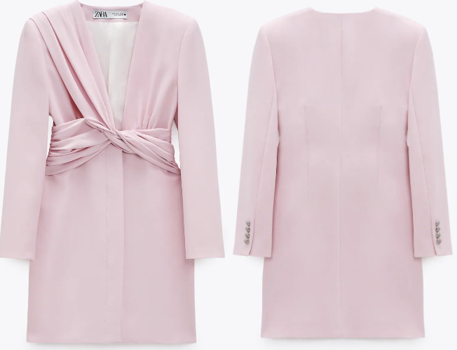 El nuevo más buscado de Zara: corto, rosa y con escote nudo
