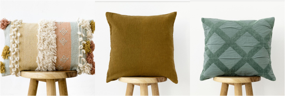 Cojines para rincón de lectura