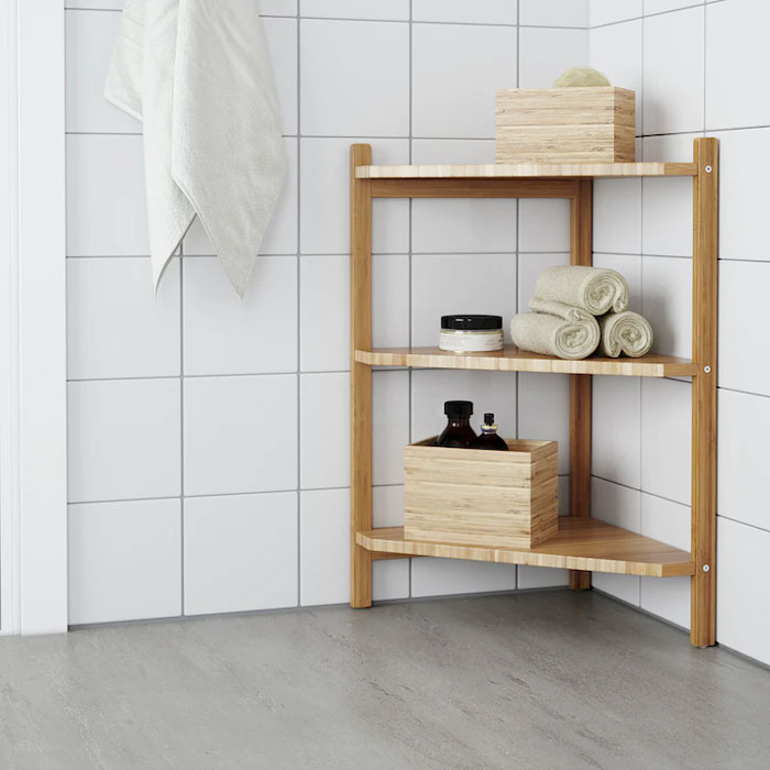 estantería de esquina