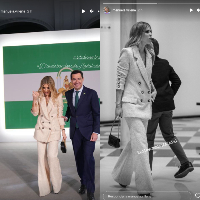 Traje de tweed de Manuela Villena