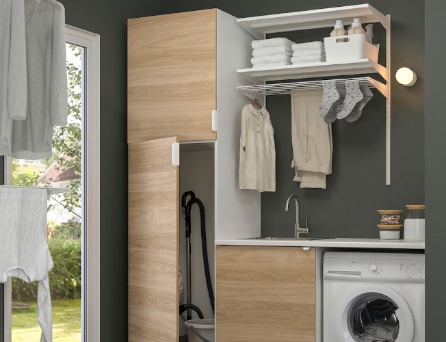 Ikea gana metros en el cuarto lavadero con el mueble más buscado para pisos  pequeños