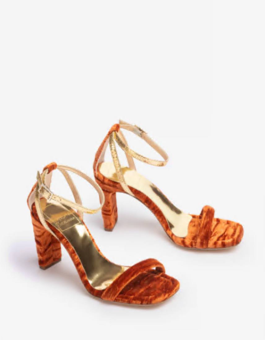 Sandalia terciopelo Shaila.