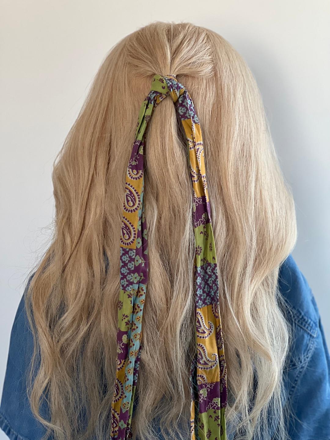 Trenza con pañuelo Encarna Moreno