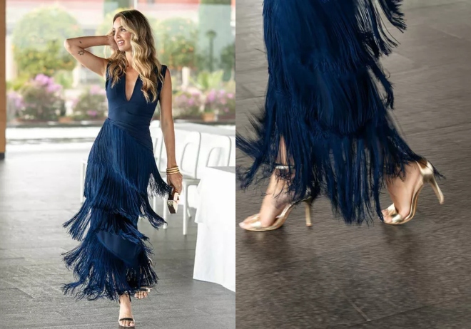 vestido flecos mariquita trasquila