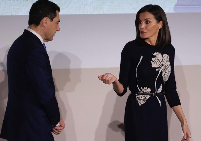 La reina Letizia en su visita a Sevilla
