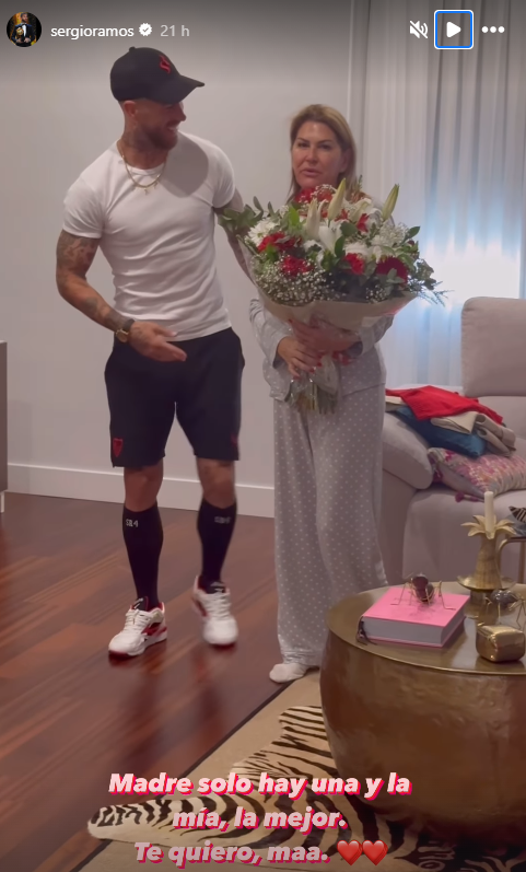 sergio ramos regalo dia de la madre