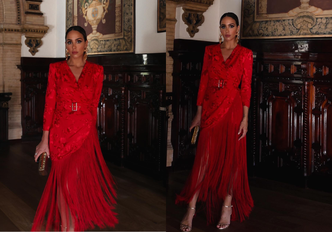 vestido macarena ayuso