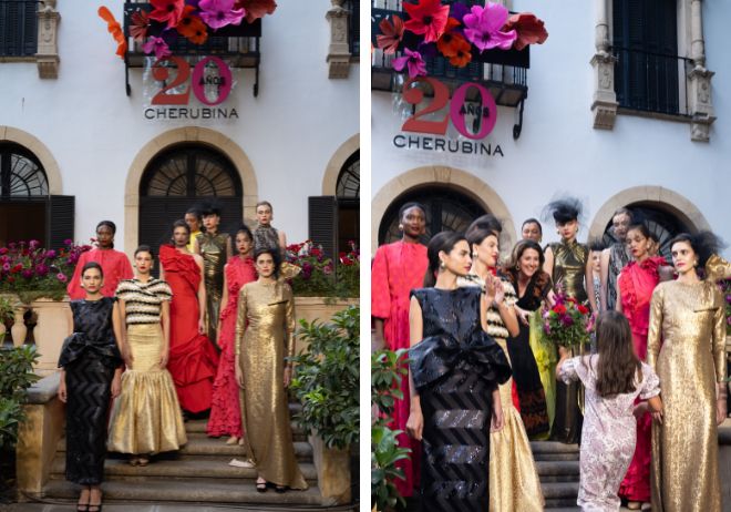 Desfile de Cherubina en desfile en la Fundación Madariaga