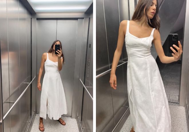 vestido ibicenco zara