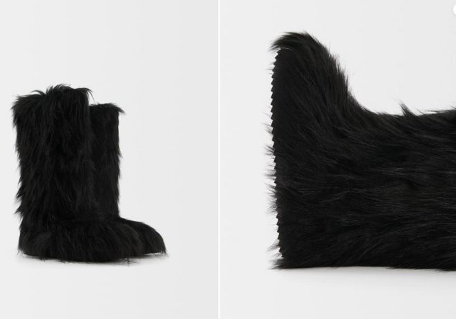 botas de pelo bershka