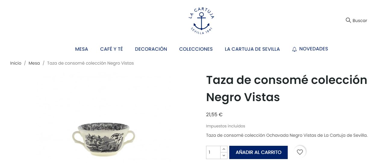 cartuja vajilla