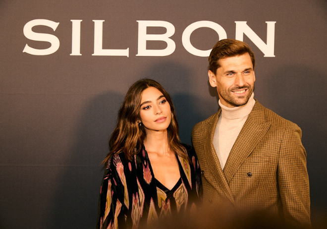 Rocío Crusset y Fernando Llorente durante la presentación de Unique by Silbon