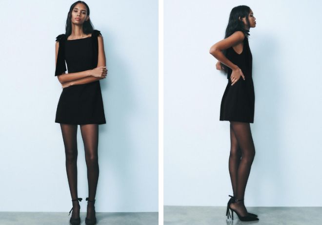 Vestido negro de Zara