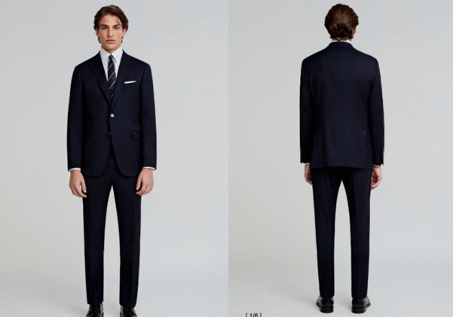 Traje azul marino de Scalpers