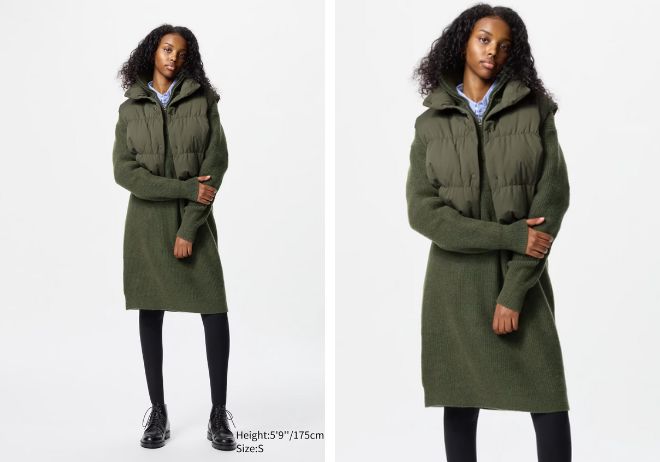 Leotardos con un vestido corto