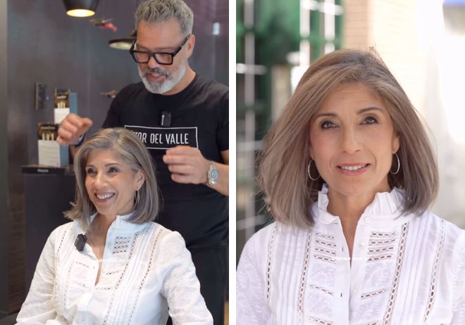 Clienta en la peluquería de Víctor del Valle / INSTAGRAM