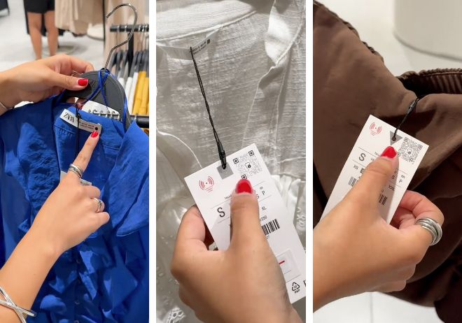 Símbolos etiquetas de Zara / TIKTOK Nervión Plaza