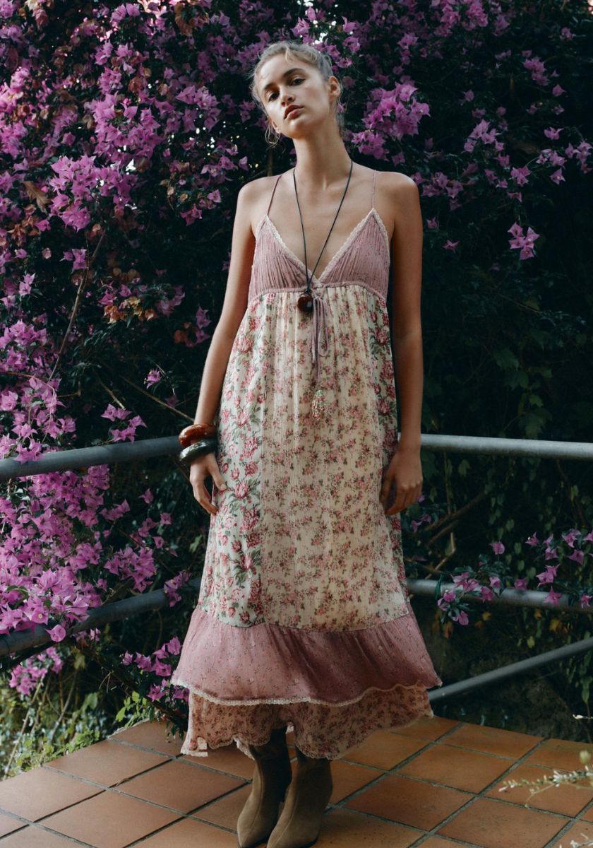 Vestido de flores Zara
