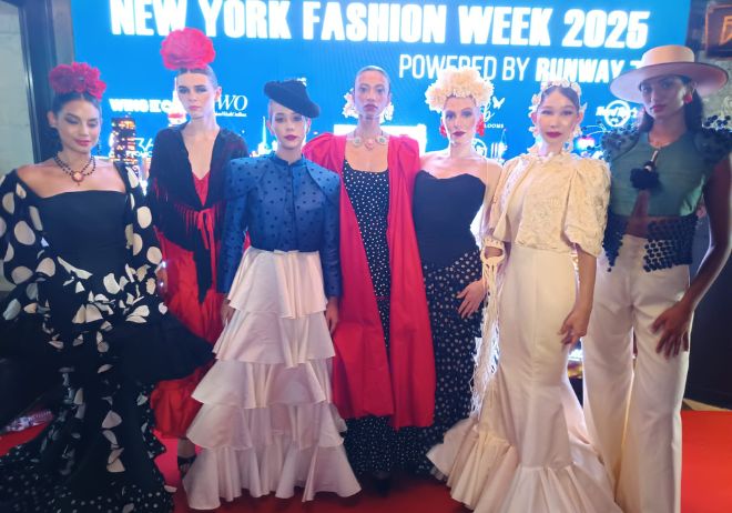 Desfile de moda flamenca en la Semana de la Moda de Nueva York