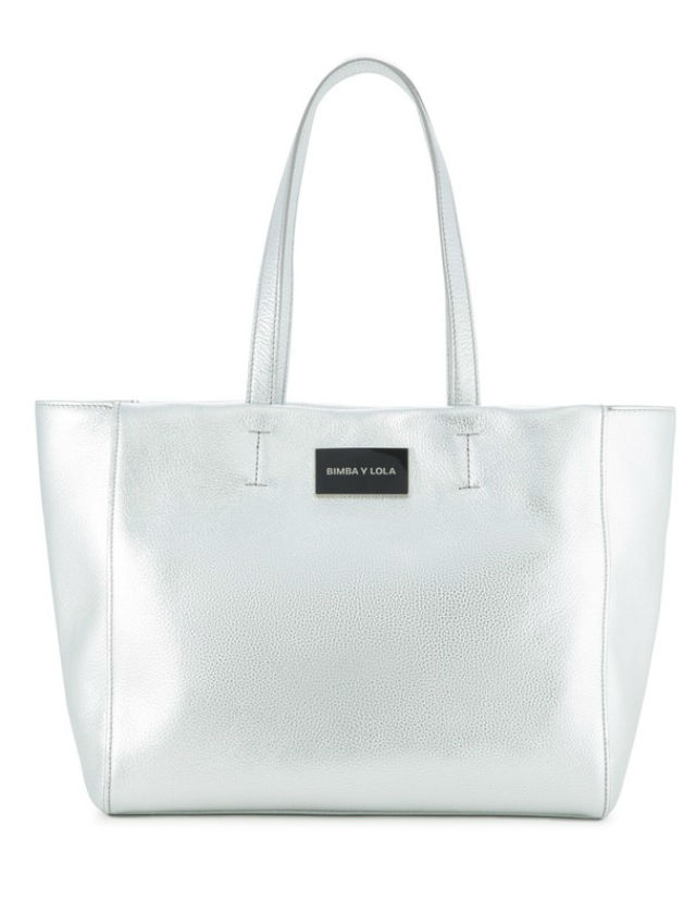 bolso bimba y lola plateado