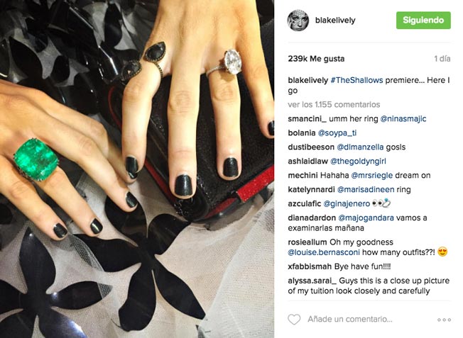 Anillos Blake Lively