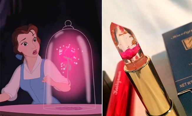 Montaje Bella y Bestia pintalabios