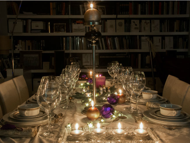 Inspiración para decorar tus mesas de Navidad