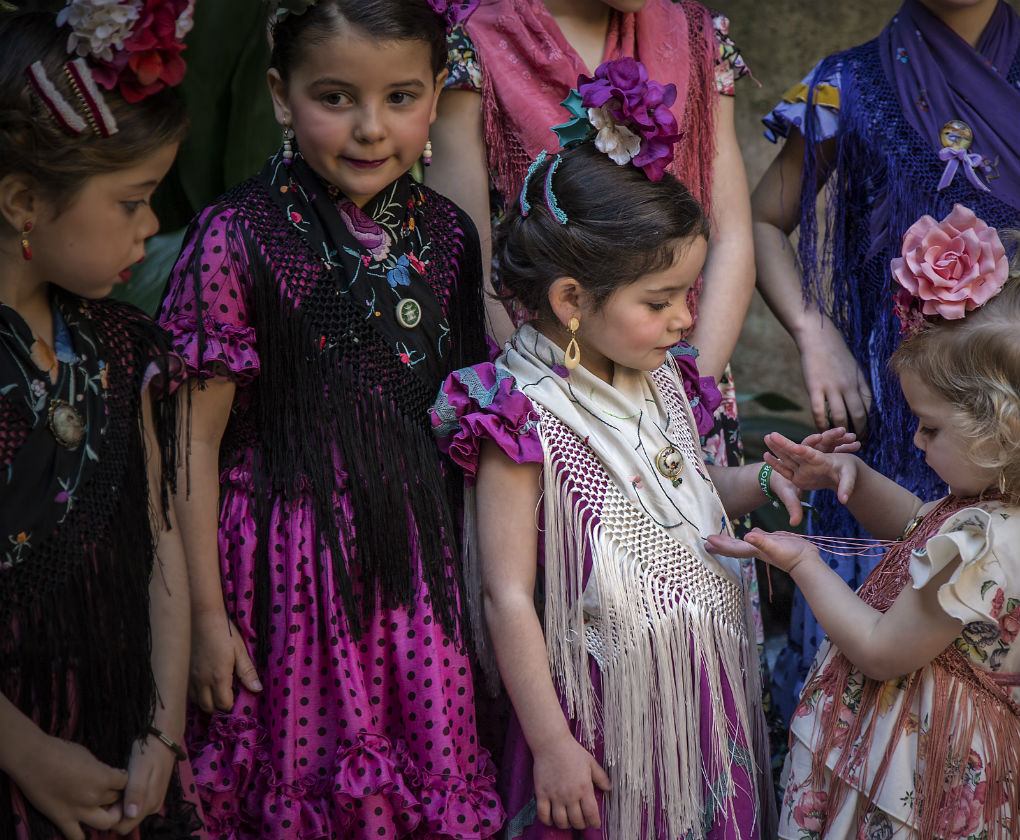 Moda flamenca infantil de Marta Arroyo. J.M. Serrano