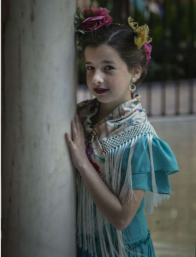Moda flamenca infantil de Marta Arroyo. J.M. Serrano