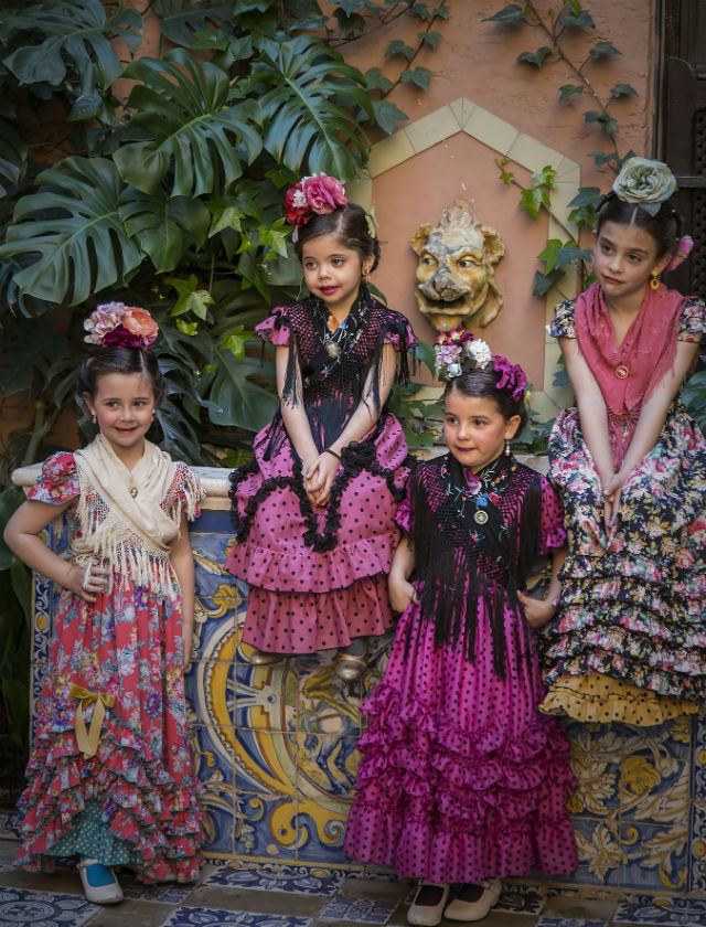 Moda flamenca infantil de Marta Arroyo. J.M. Serrano