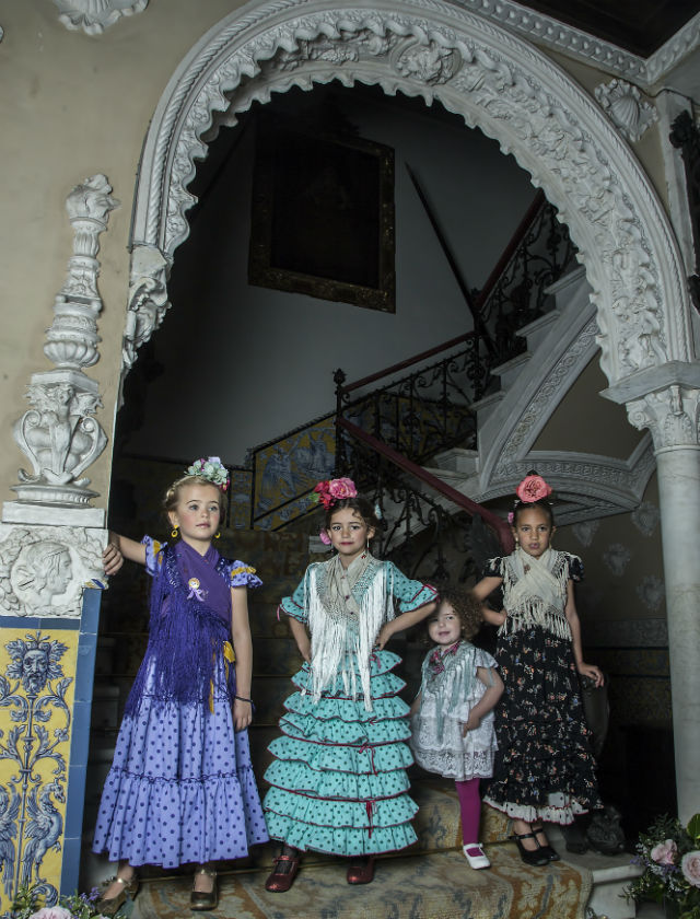 Moda flamenca infantil de Marta Arroyo. J.M. Serrano