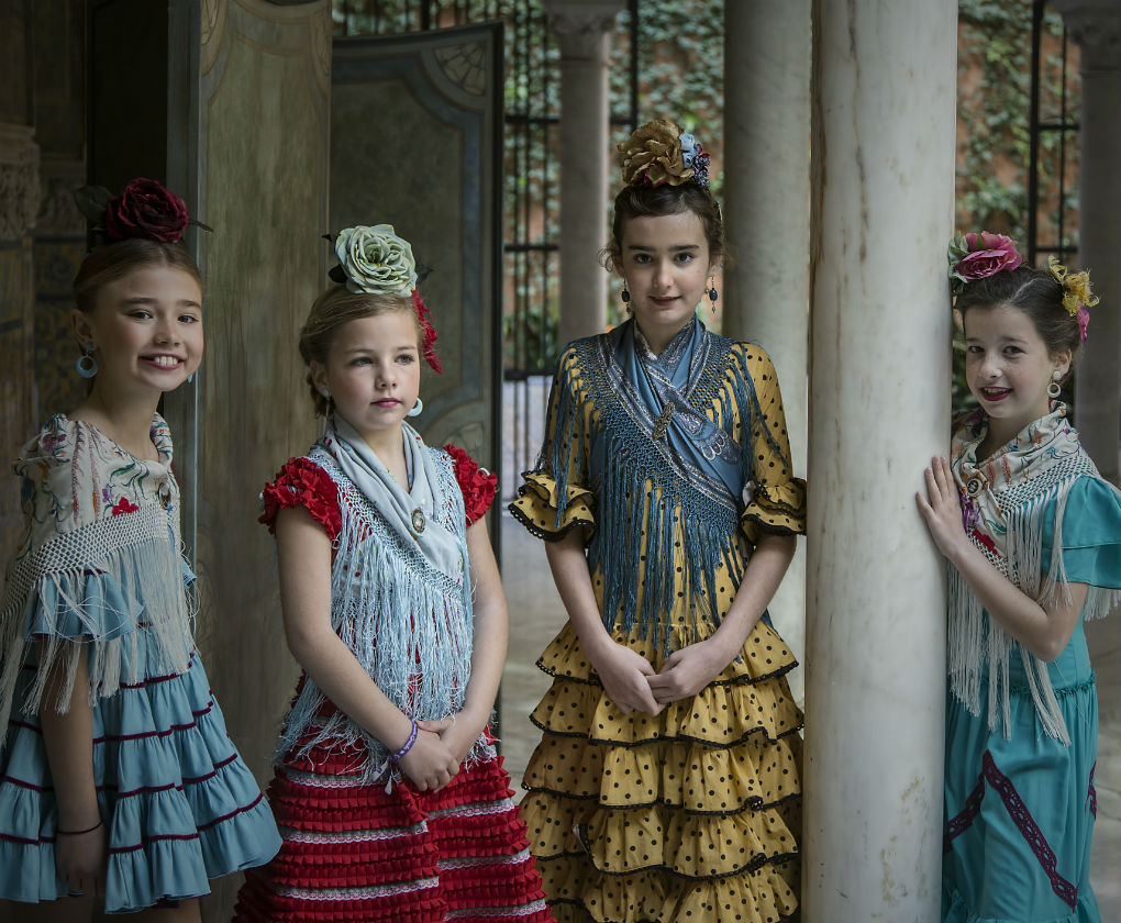 Moda flamenca infantil de Marta Arroyo. J.M. Serrano