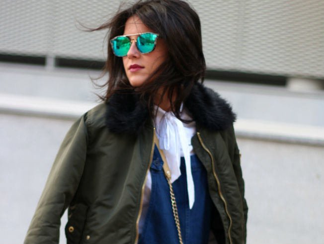 Peto culotte, bomber y lazada al cuello: así se crea un look «trendy»