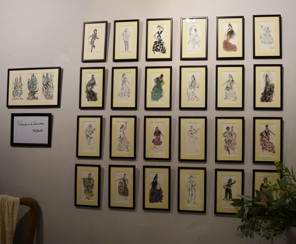 Showroom de trajes de flamenca en Libélula Shop en 2017