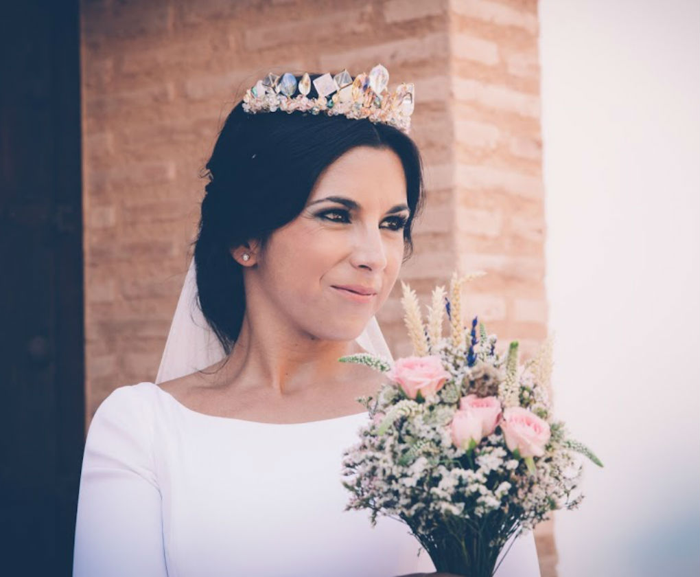 Corona de Lamágora para novias. Foto: Paula Prada