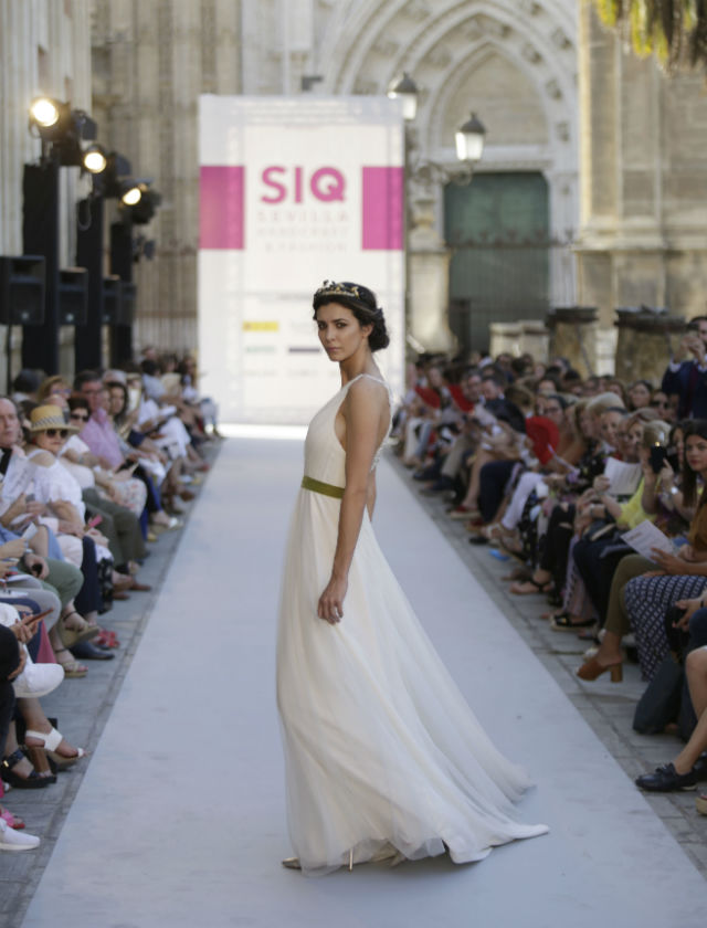Desfile de novias de Iván Campaña de su colección 2018 en SIQ 2017. Foto: Vanessa Gómez