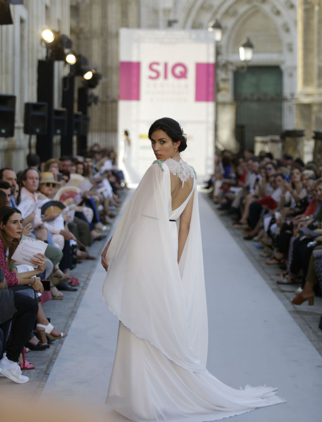 Desfile de novias de Iván Campaña de su colección 2018 en SIQ 2017. Foto: Vanessa Gómez