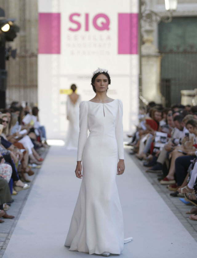 Desfile de novias de Iván Campaña de su colección 2018 en SIQ 2017. Foto: Vanessa Gómez