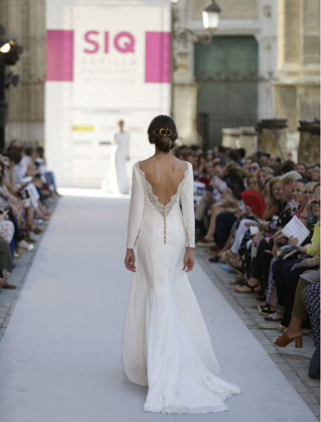 Desfile de novias de Iván Campaña de su colección 2018 en SIQ 2017. Foto: Vanessa Gómez