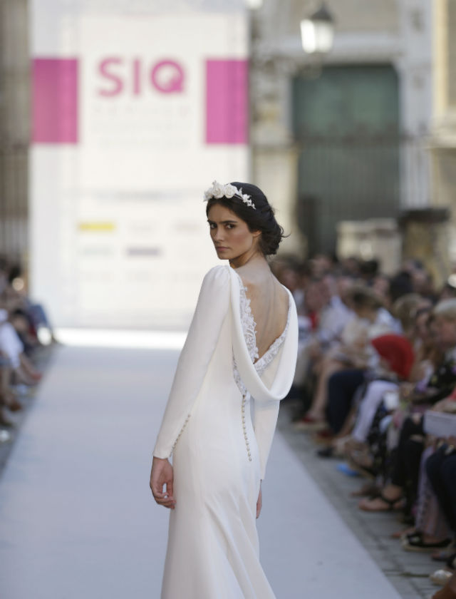 Desfile de novias de Iván Campaña de su colección 2018 en SIQ 2017. Foto: Vanessa Gómez