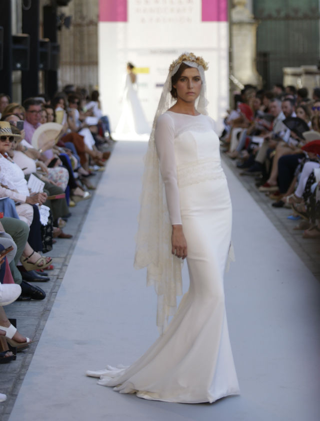 Desfile de novias de Iván Campaña de su colección 2018 en SIQ 2017. Foto: Vanessa Gómez